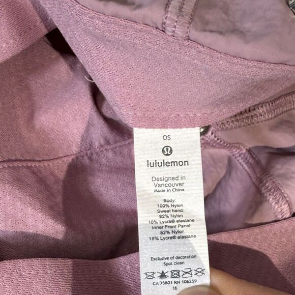 Lululemon‎ Women's Athletic Running Hat Nylon Light Violet Pink Color - Picture 7 of 8